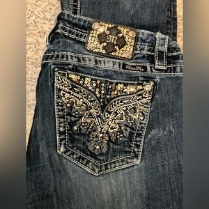 Miss Me Women's Denim Jeans with Gold Accents